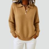 Amelia | Oversized Polo Collar Sweater
