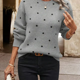 Beatrix | Women's Polka Dot Knitted Sweater