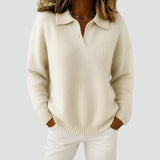 Amelia | Oversized Polo Collar Sweater