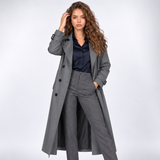 Florence | Long Double-Breasted Trench Coat