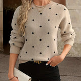 Beatrix | Women's Polka Dot Knitted Sweater