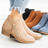 Blaire | Women's ankle boots with side zip and low heel"