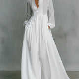Elodie | Patchwork Linen Blend Maxi Dress
