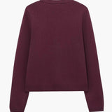Eleanor | Button-Up Knit Cardigan with Gold Button Details