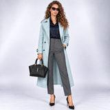 Florence | Long Double-Breasted Trench Coat