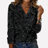Florence | Women's V-Neck Sequin Jumper