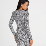 Arabella | Satin Zebra Print Blazer Co-Ord Set