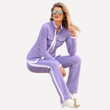Hugo | Women's Zip Jacket and Trouser Set with Contrast Trim