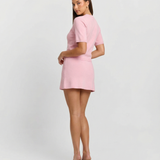 Florence | Cropped Knit Co-ord Set with Button Detail