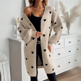 Clara | Heart Detail Fitted Cardigan