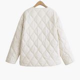 Rosalie | Women's Quilted Jacket with Front Bow Details