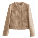 Abigail | Classic Tweed Jacket with Gold-Coloured Buttons