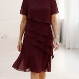 Charlotte | Elegant Flowing Ruffled Midi Dress