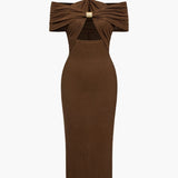Virelia | Bodycon Evening Gown with Halter Neck