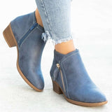 Blaire | Women's ankle boots with side zip and low heel"