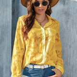 Cecilia | Women's Textured Blouse in Lightweight Cotton