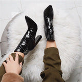 Skye | Women’s Leather Ankle Boots with Heel