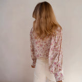 Marielle | Floral Print Button-Up Blouse with Elegant Fit