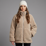 Georgina | Women's Teddy Fleece Coat with Full Zip