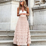 Greer | A-Line Lightweight Tulle Maxi Skirt