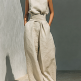 Phoebe | Women's Wide-Leg Sleeveless Jumpsuit