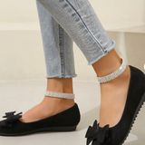 Annabelle | Ballerina Flats with Bow Detail
