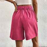 Vireya | Cropped Women’s Trousers with Button Detail