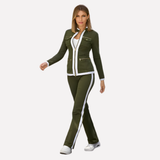 Hugo | Women's Zip Jacket and Trouser Set with Contrast Trim