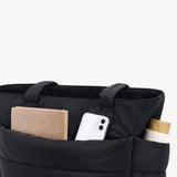 Lily | Padded Panel Quilted Tote Bag with Side Pockets