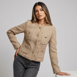 Abigail | Classic Tweed Jacket with Gold-Coloured Buttons