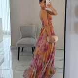 Maisie | Floral Maxi Gown with Adjustable Straps