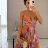 Maisie | Floral Maxi Gown with Adjustable Straps
