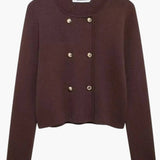 Brooke | Double-Breasted Knit Cardigan