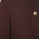 Brooke | Double-Breasted Knit Cardigan