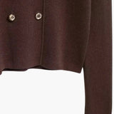 Brooke | Double-Breasted Knit Cardigan