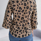 Rosalie | Animal Print Blouse with Elegant Everyday Style