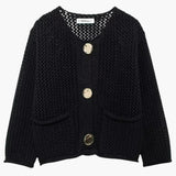 Poppy | Chunky Knit Cardigan with Statement Buttons