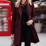 Rosie | Women's Double-Breasted Mid-Length Coat