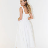 Anastasia | Square Neck Elegant Midi Dress