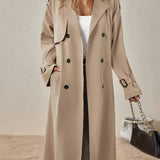 Poppy | Women's Premium Long Button-Up Trench Coat