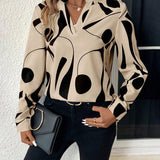 Josephine | Abstract Print Blouse with Lightweight Comfort