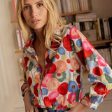 Lucienne | Floral Blouse with Elegant Feminine Style