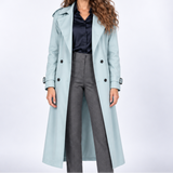 Florence | Long Double-Breasted Trench Coat