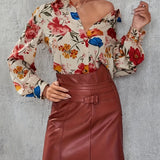 Madeline | Floral Print Blouse with Elegant Everyday Style