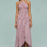 Lyra | Chic Halter Neck Dress