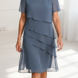 Charlotte | Elegant Flowing Ruffled Midi Dress