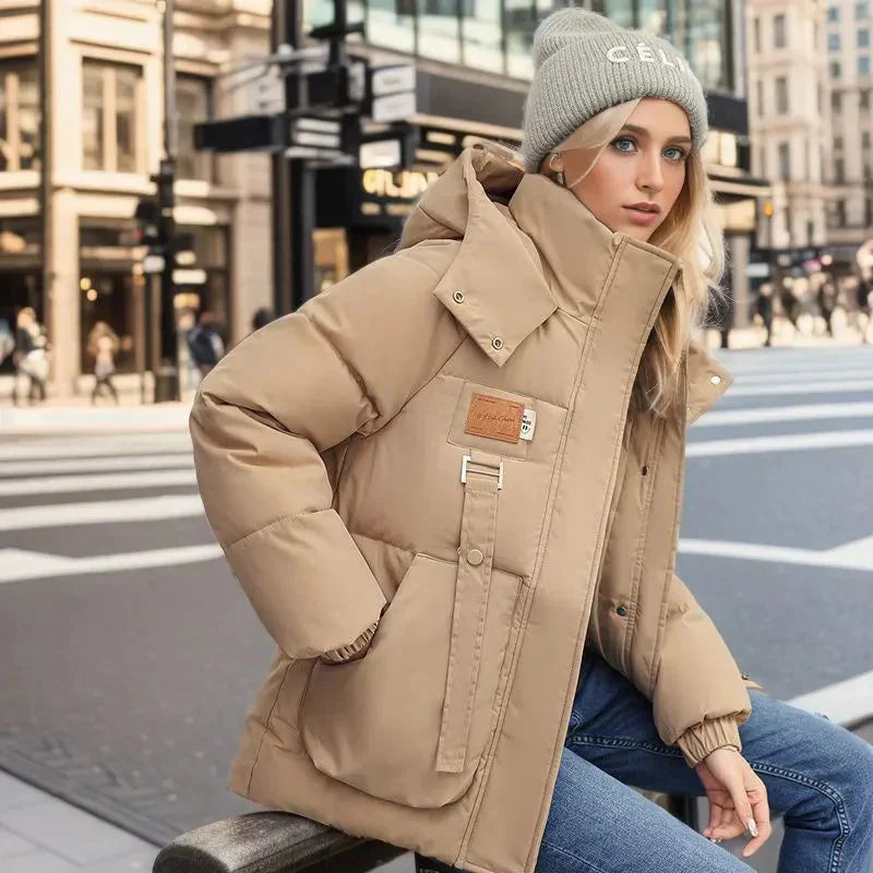 Elena Martelli | Aurora Luxe Padded Waterproof Winter Coat with Hood