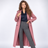 Florence | Long Double-Breasted Trench Coat