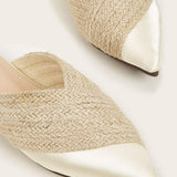 Imogen | Pointed Toe Espadrille Mules