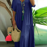 Florence | Plus Size Ruffled Layer Dress with Tummy Control